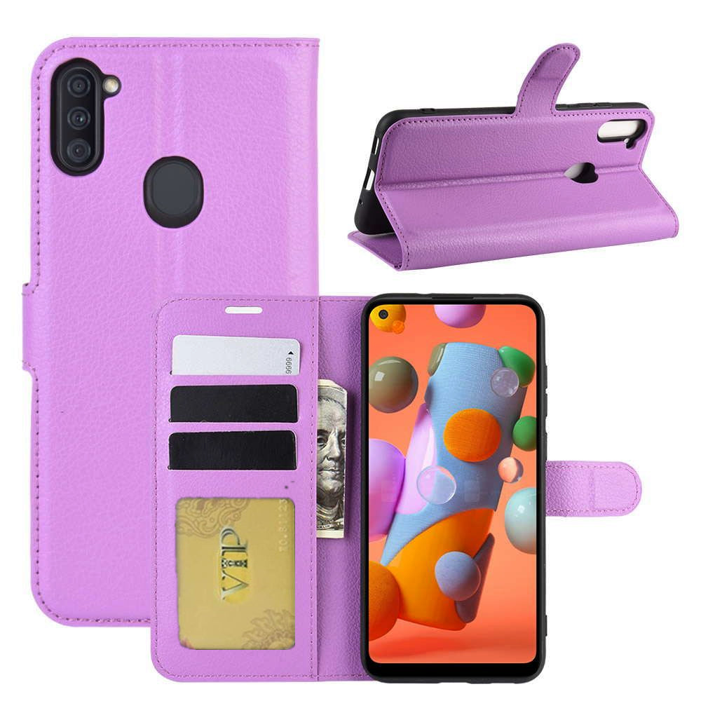 Leather Folio Wallet Case for Samsung Galaxy A11 Leather Folio Wallet Case for Samsung Galaxy A11
